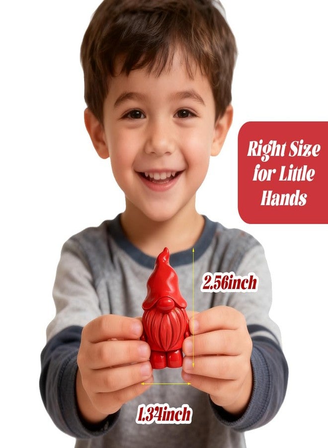 VKTEN Gnome-Shaped Toddler Crayons, 12 Colors Non-Toxic Washable Crayons for Kids - Perfect Stocking Stuffers Christmas Gifts Easter Basket Stuffers for Babies Toddler - Image 3